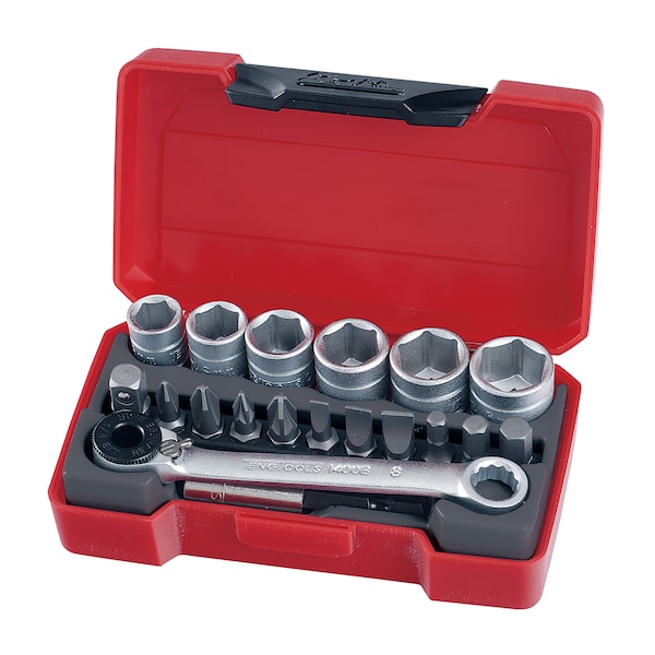 T1419 - 19 Piece 1/4" Drive Socket Set